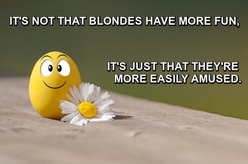clean blonde jokes